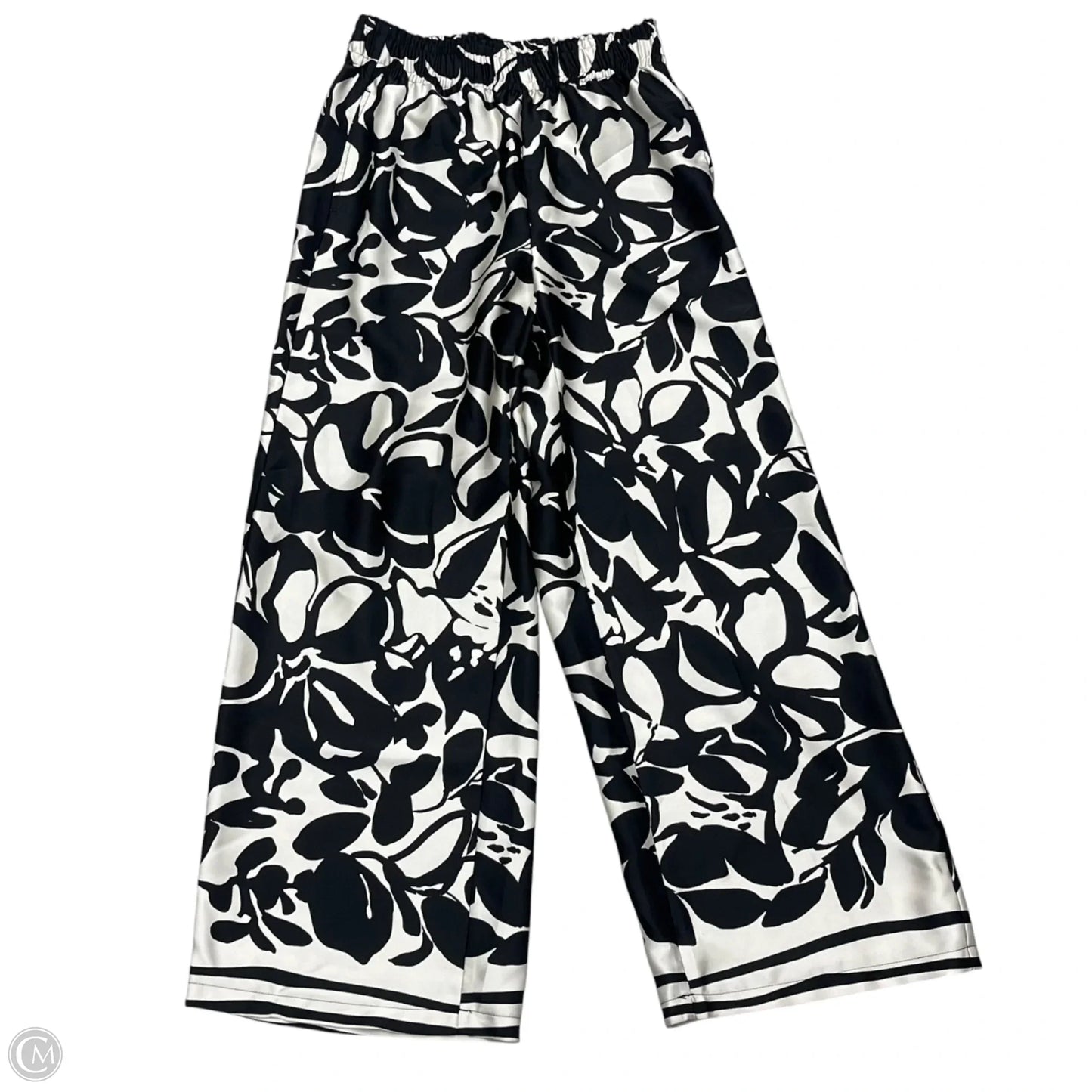 Pants Wide Leg By Rachel Zoe In Black & Cream, Size: S