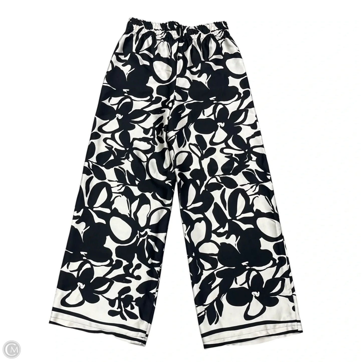 Pants Wide Leg By Rachel Zoe In Black & Cream, Size: S