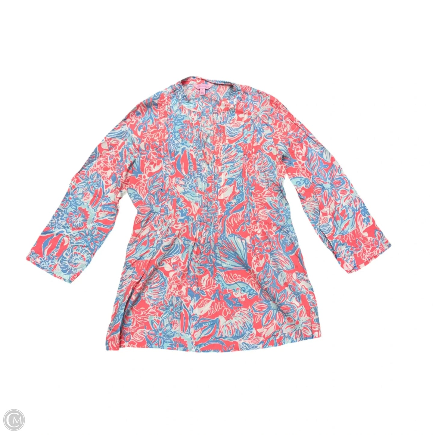Dress Designer By Lilly Pulitzer In Blue & Pink, Size: M
