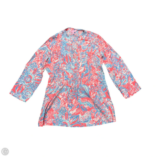 Dress Designer By Lilly Pulitzer In Blue & Pink, Size: M
