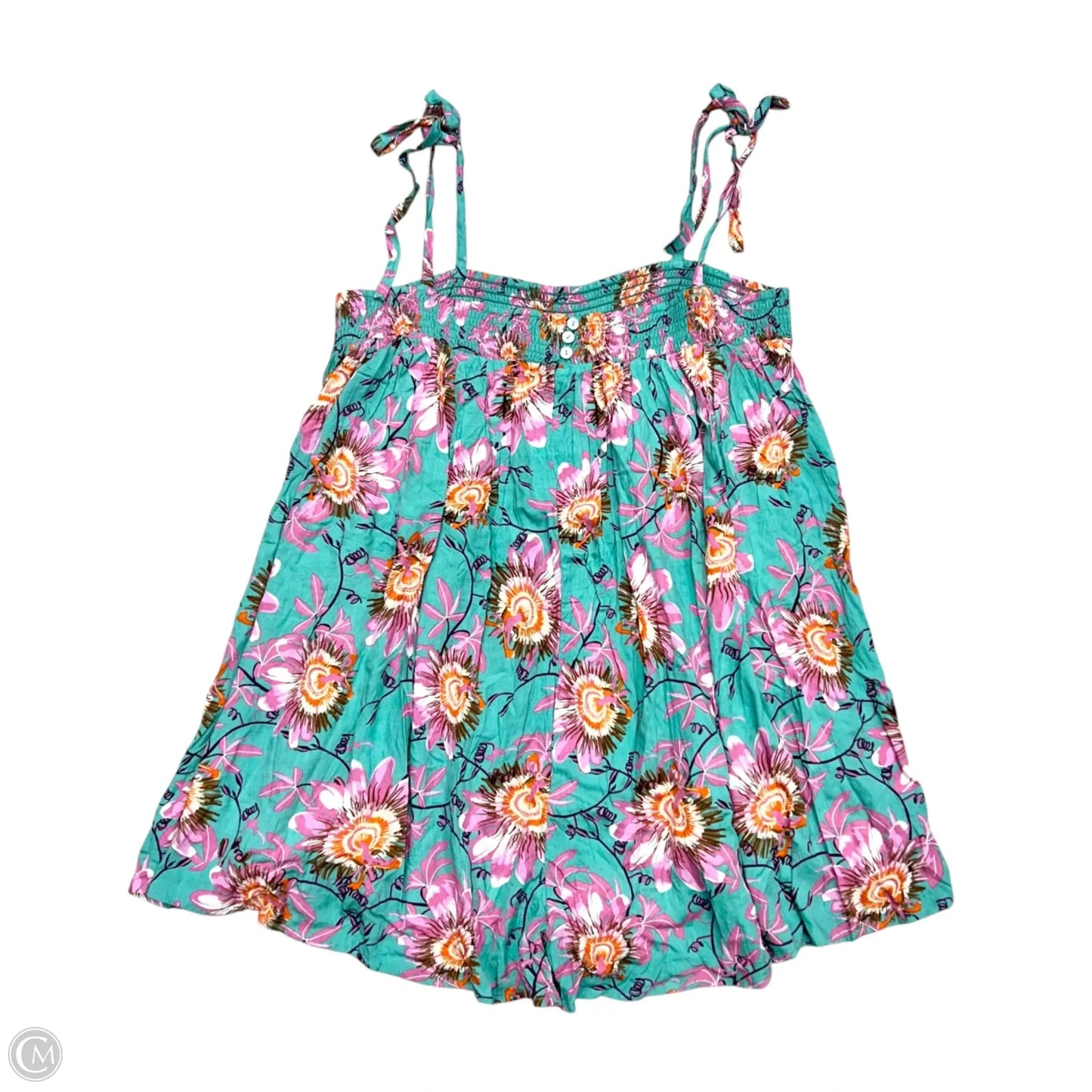 Romper By Merit In Blue & Pink, Size: L