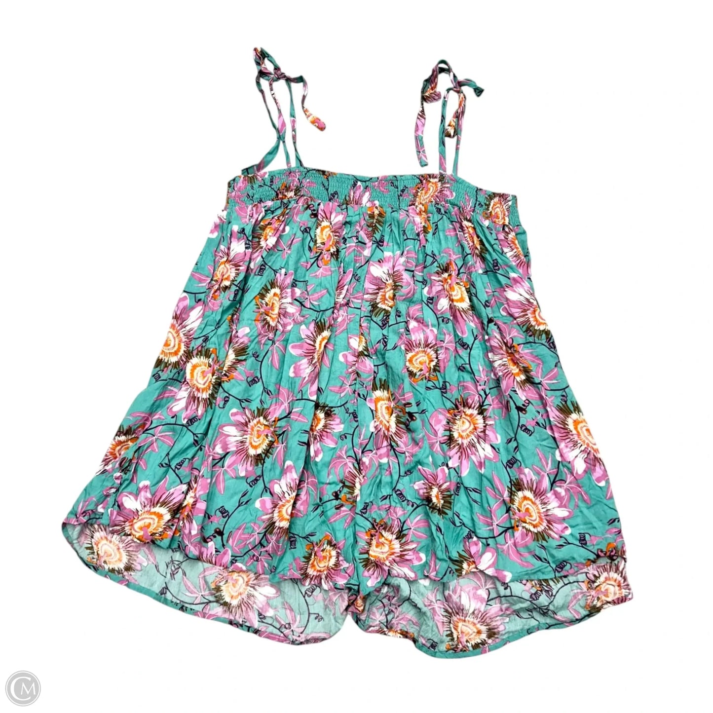 Romper By Merit In Blue & Pink, Size: L