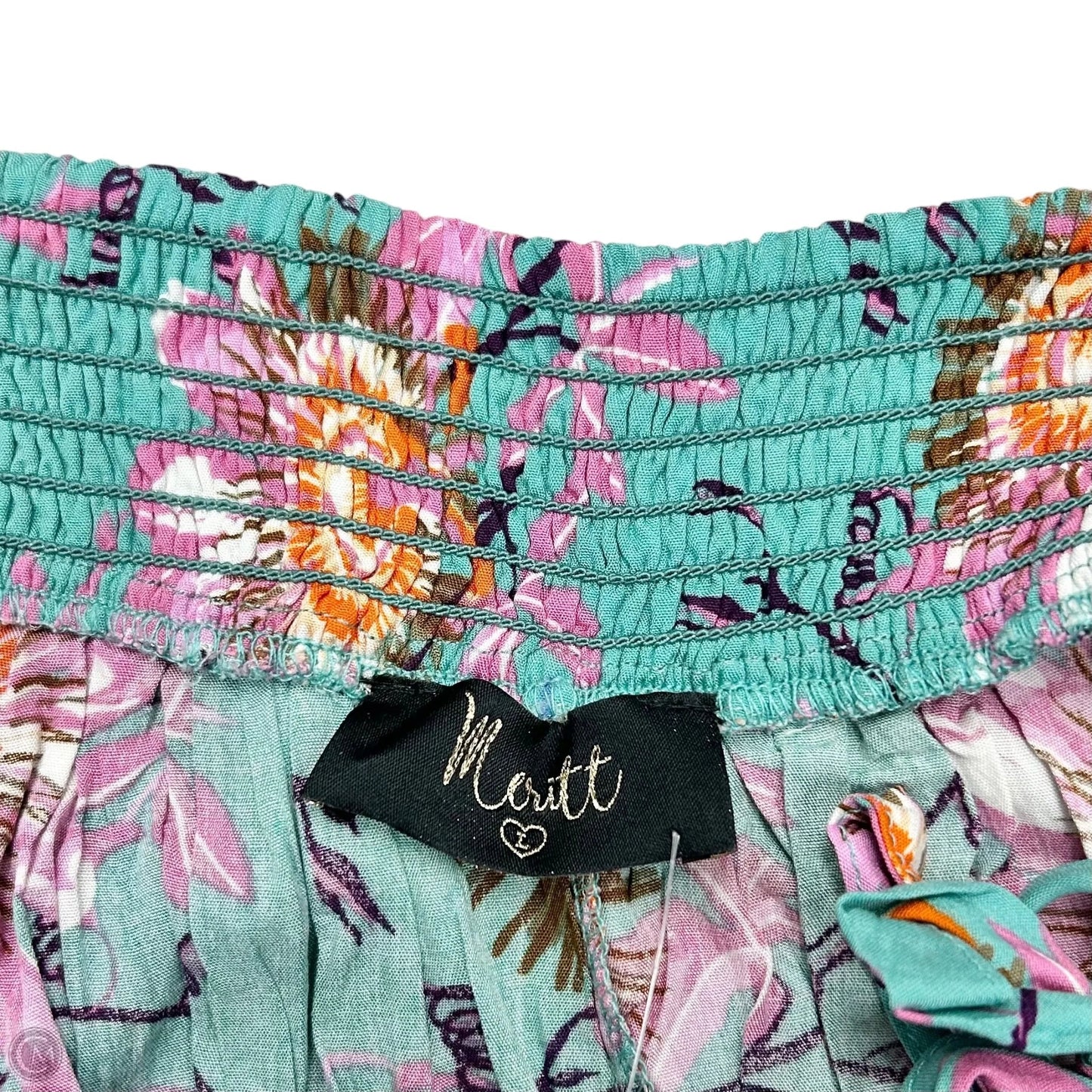 Romper By Merit In Blue & Pink, Size: L