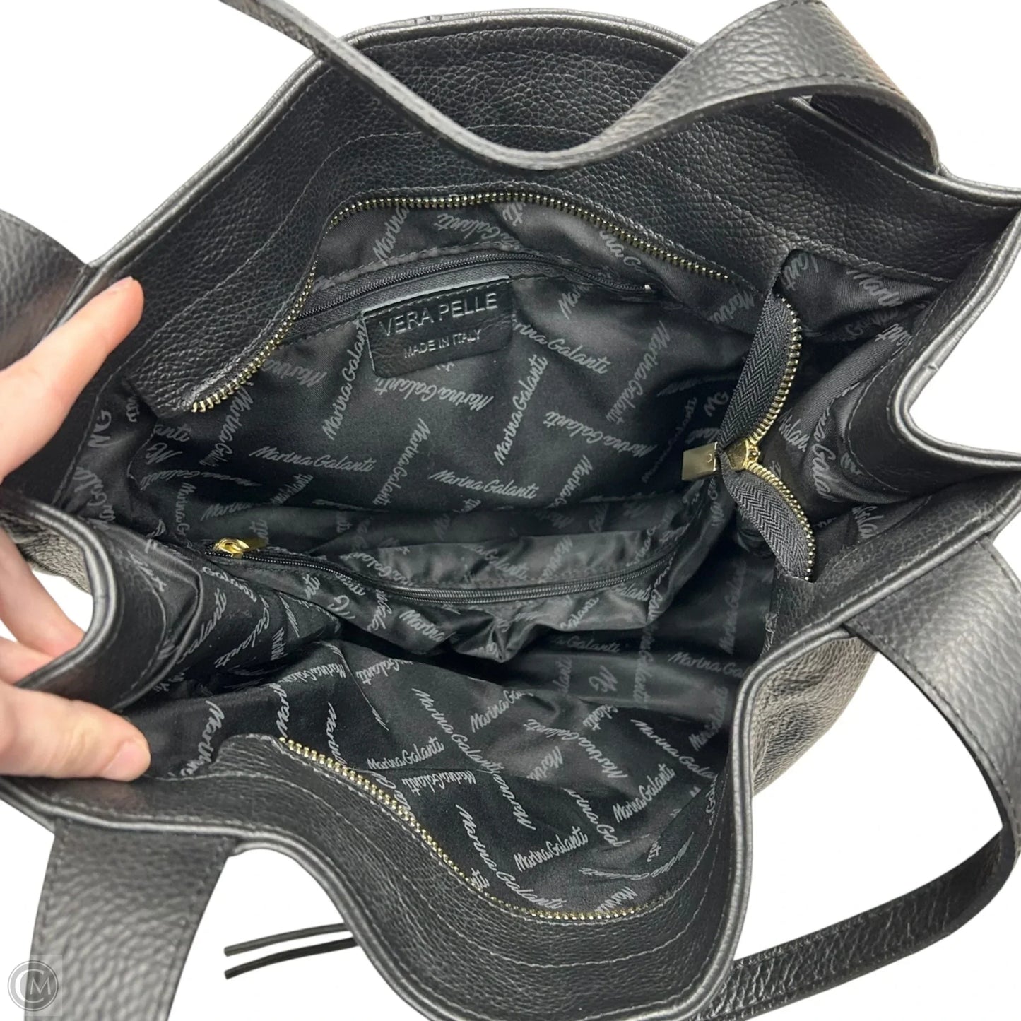 Tote Leather By Marina Galanti, Size: Medium