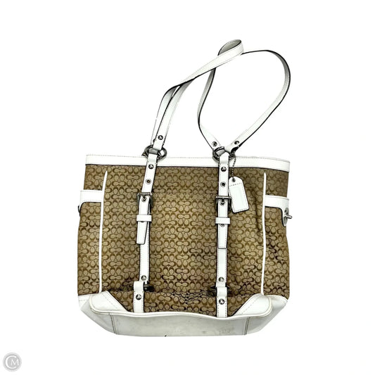 Tote Designer By Coach, Size: Medium