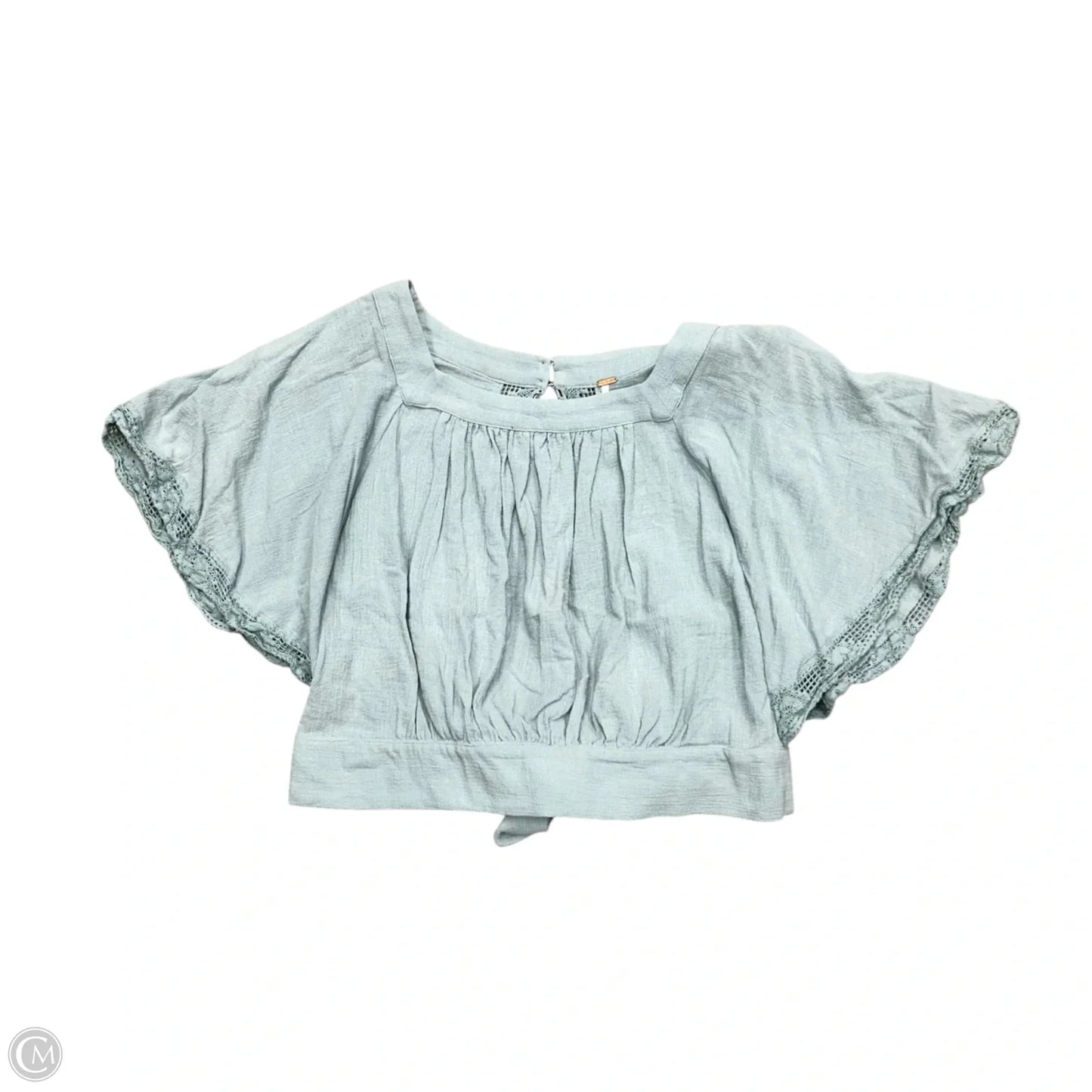 Top Short Sleeve By Free People In Blue, Size: M