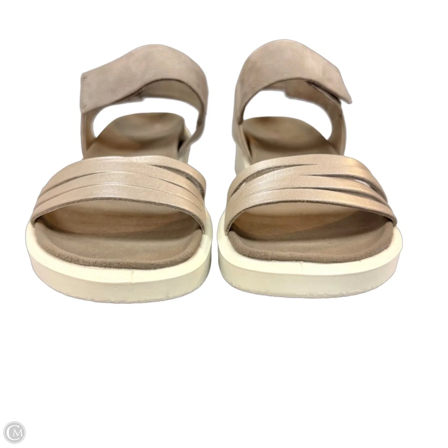 Sandals Flats By Ecco In Grey, Size: 5.5