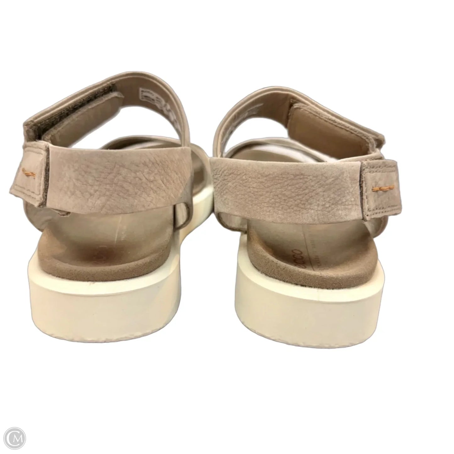 Sandals Flats By Ecco In Grey, Size: 5.5