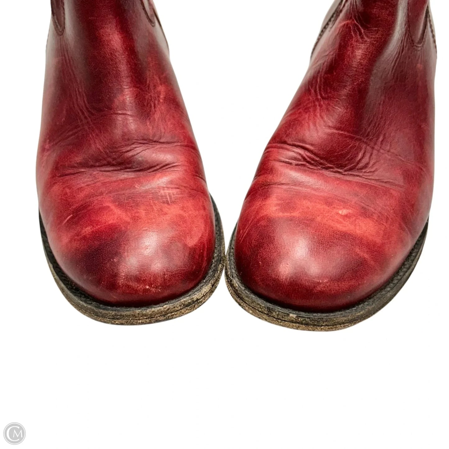 Boots Designer By Frye In Red, Size: 8.5