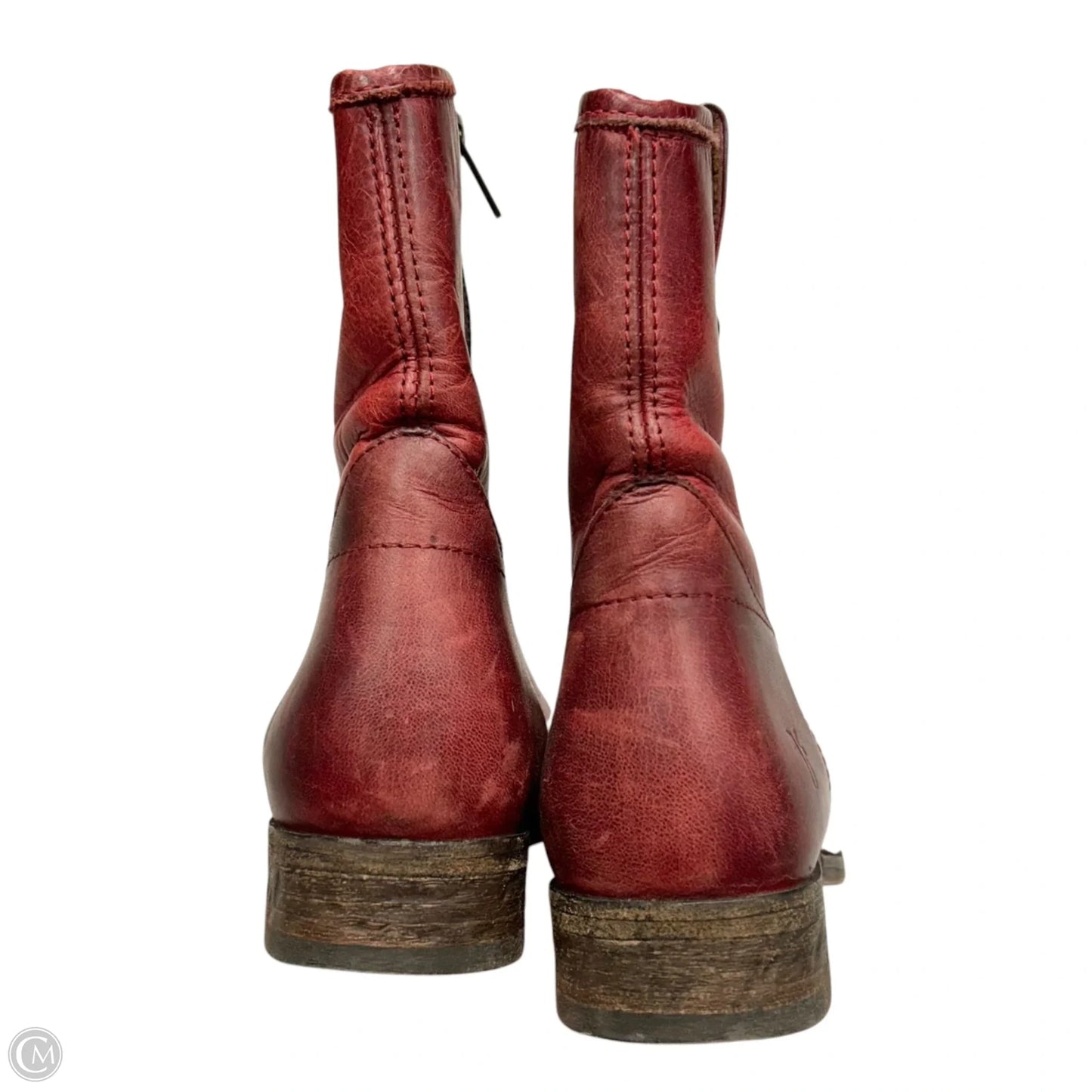 Boots Designer By Frye In Red, Size: 8.5