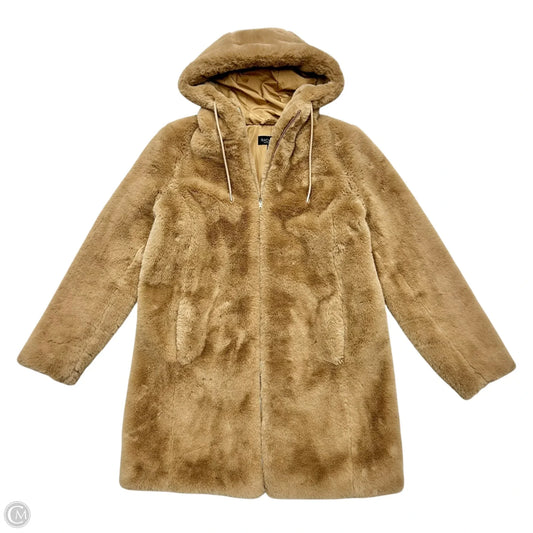 Coat Faux Fur & Sherpa By Rachel Zoe In Tan, Size: S