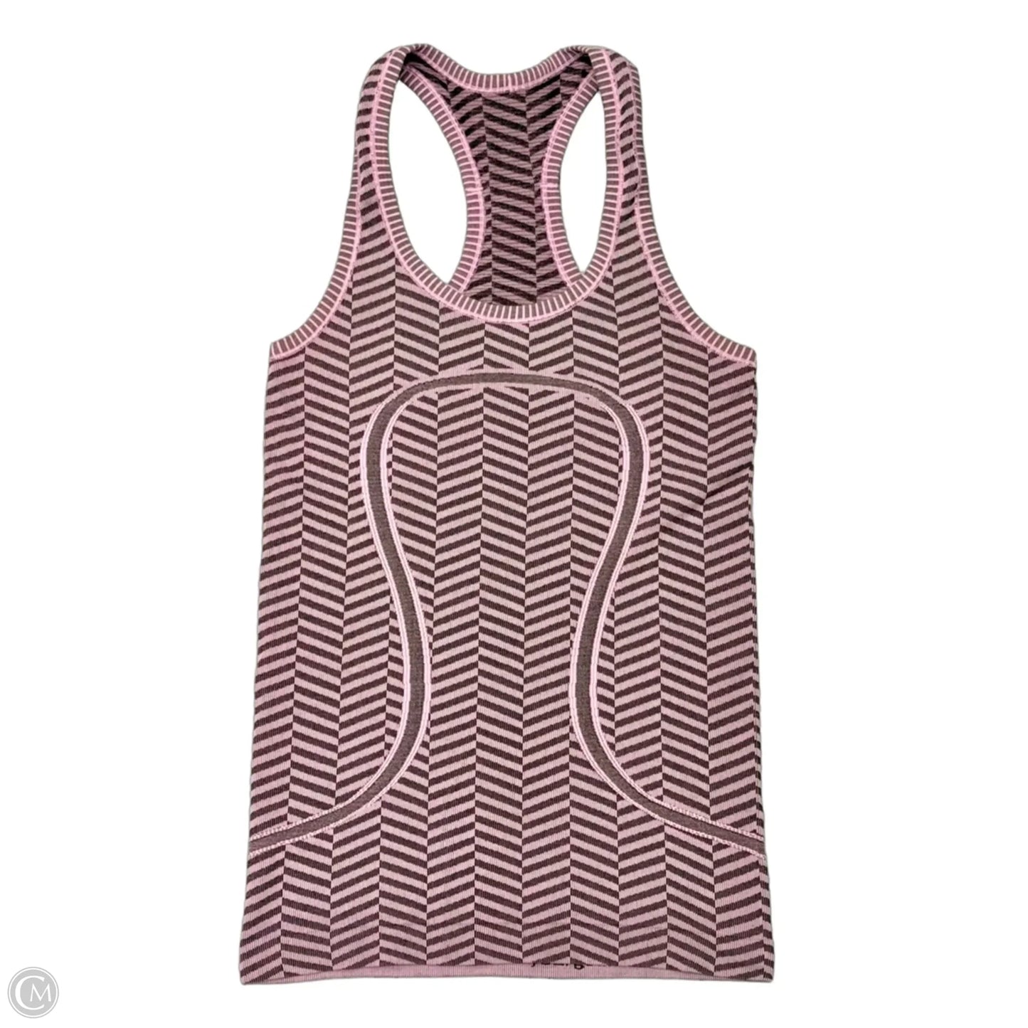 Athletic Tank Top By Lululemon In Black & Pink, Size: Xs