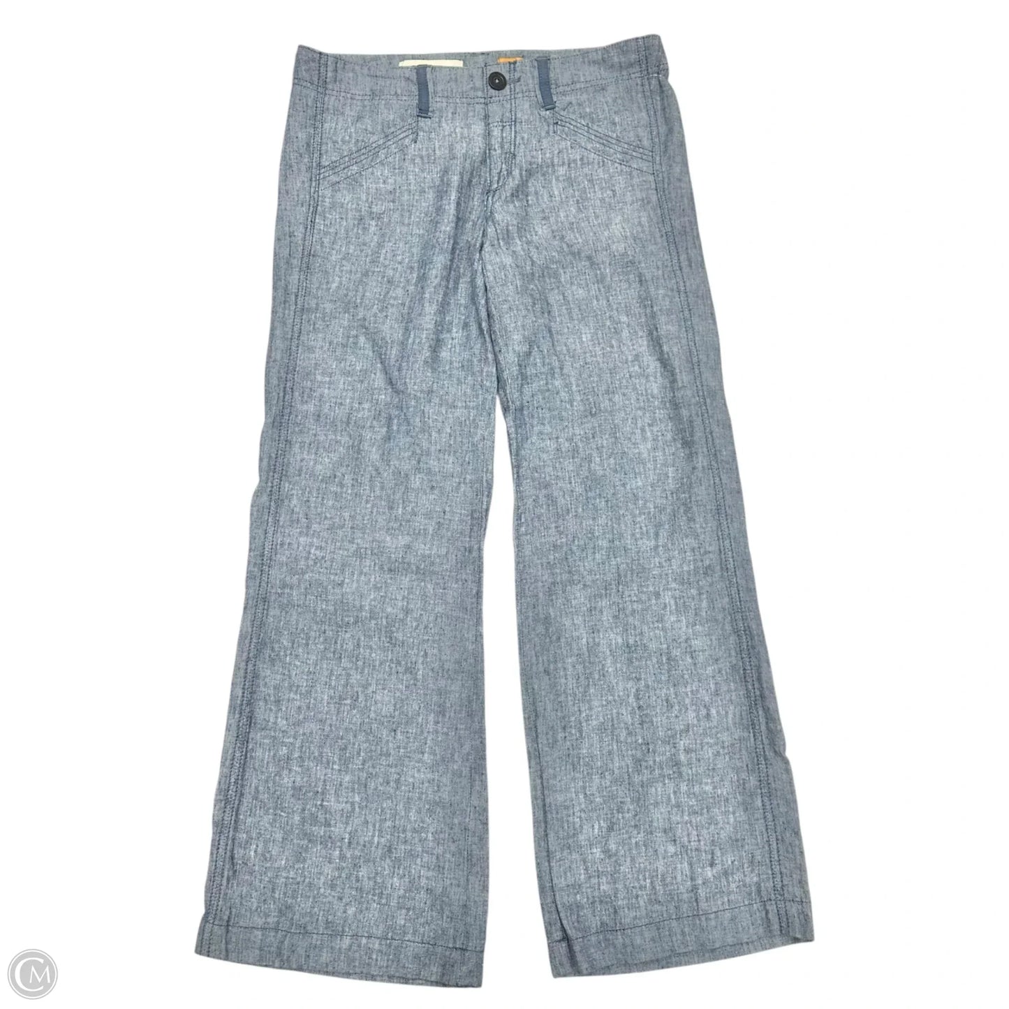 Pants Linen By Pilcro In Blue, Size: 4p