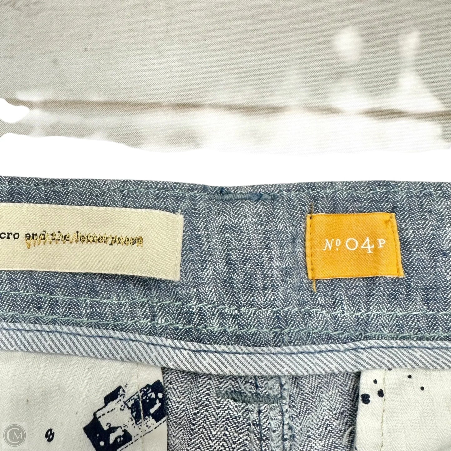 Pants Linen By Pilcro In Blue, Size: 4p