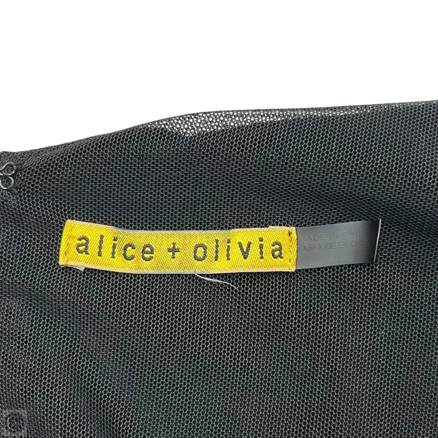 Dress Designer By Alice + Olivia In Black, Size: S