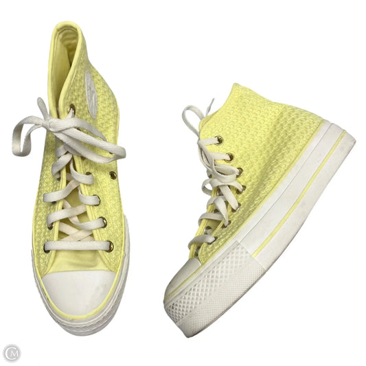 Shoes Sneakers Platform By Converse In Yellow, Size: 7.5