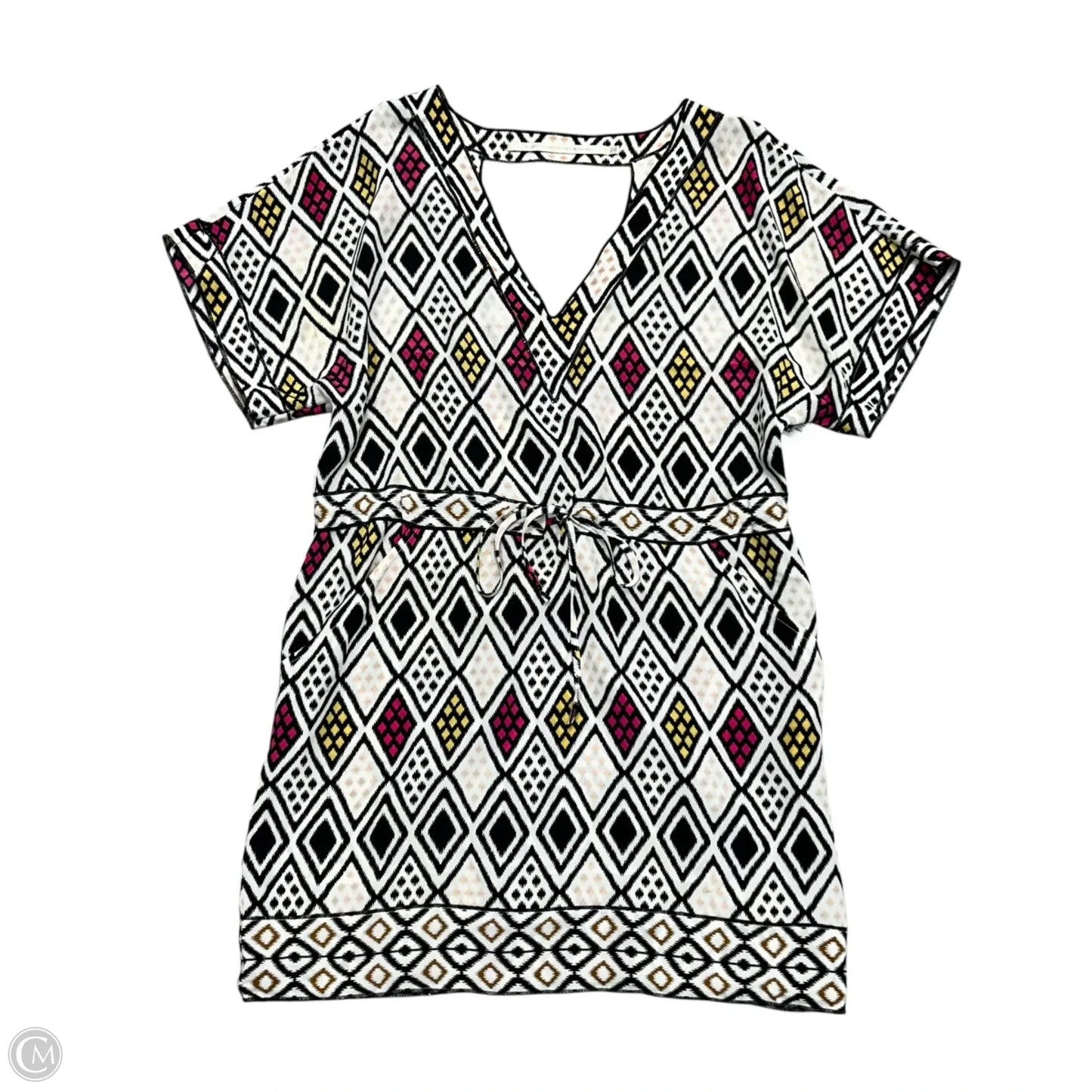 Dress Casual Short By Twelfth Street By Cynthia Vincent In Black & Cream, Size: S