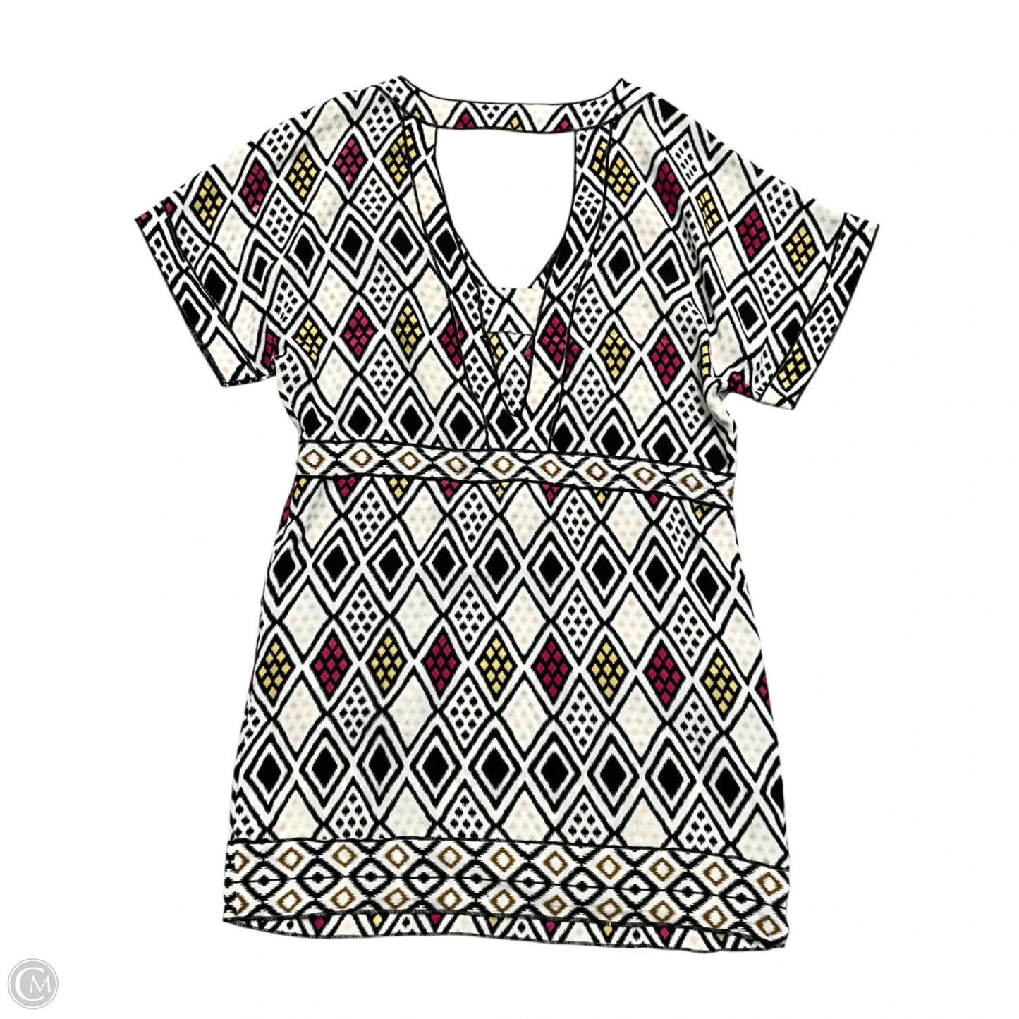 Dress Casual Short By Twelfth Street By Cynthia Vincent In Black & Cream, Size: S