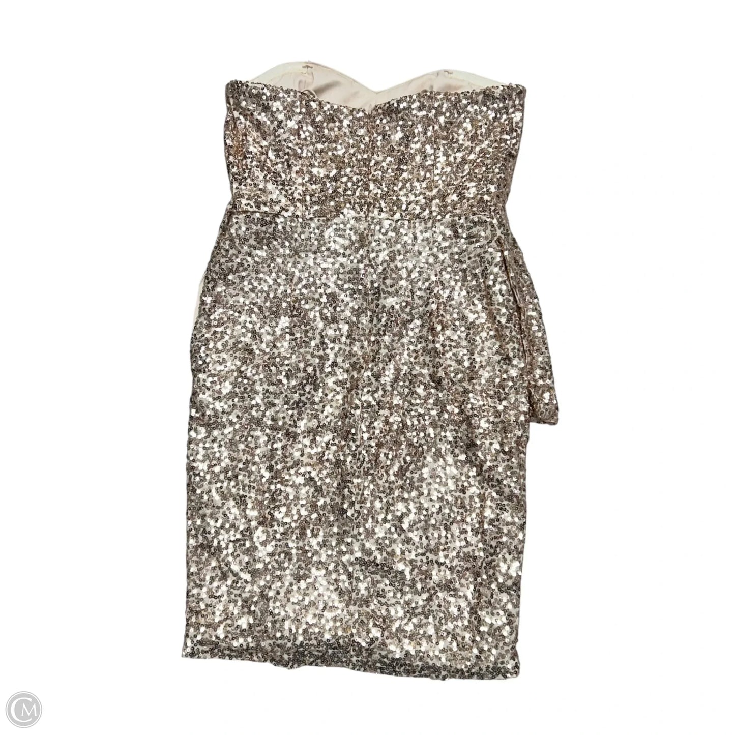 Dress Party Short By Badgley Mischka In Rose Gold, Size: S