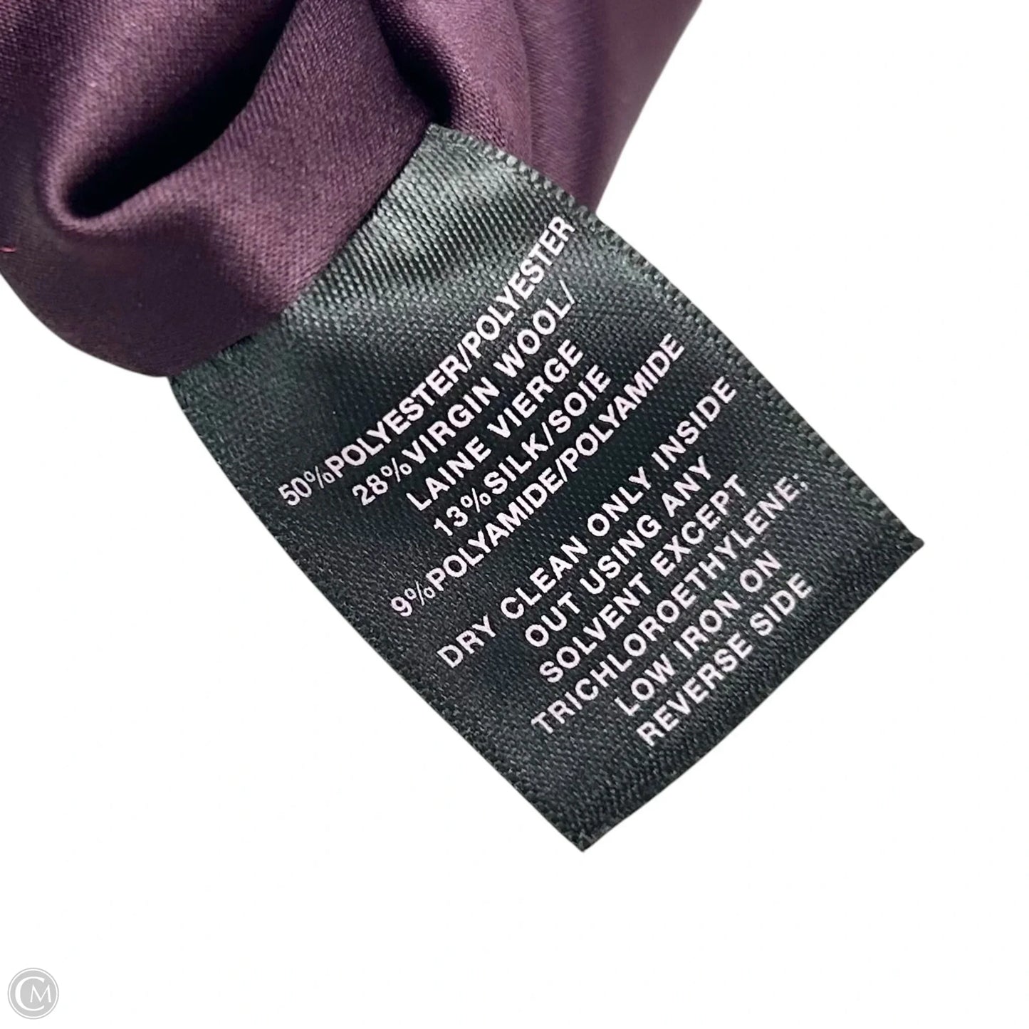 Dress Designer By Lafayette 148 In Black & Purple, Size: S