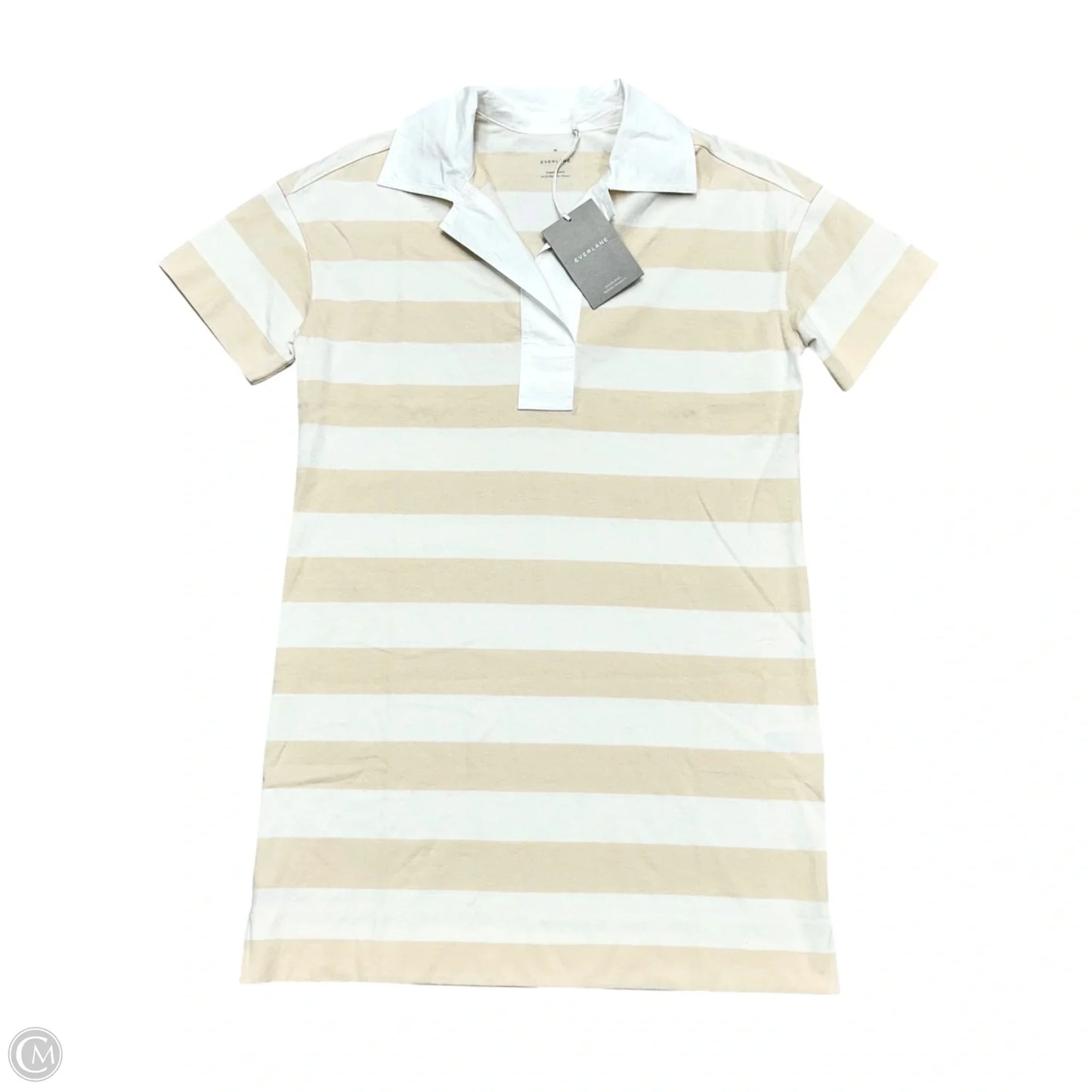 Dress Casual Short By Everlane In Tan & White, Size: Xs