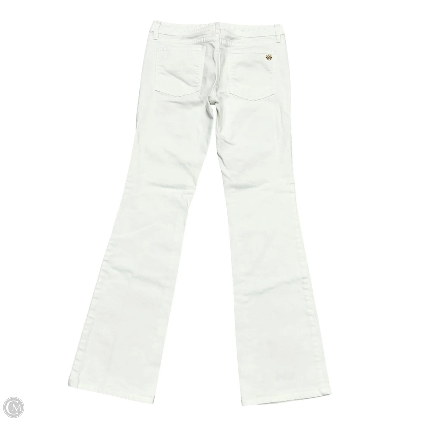 Jeans Designer By Tory Burch In White Denim, Size: 6