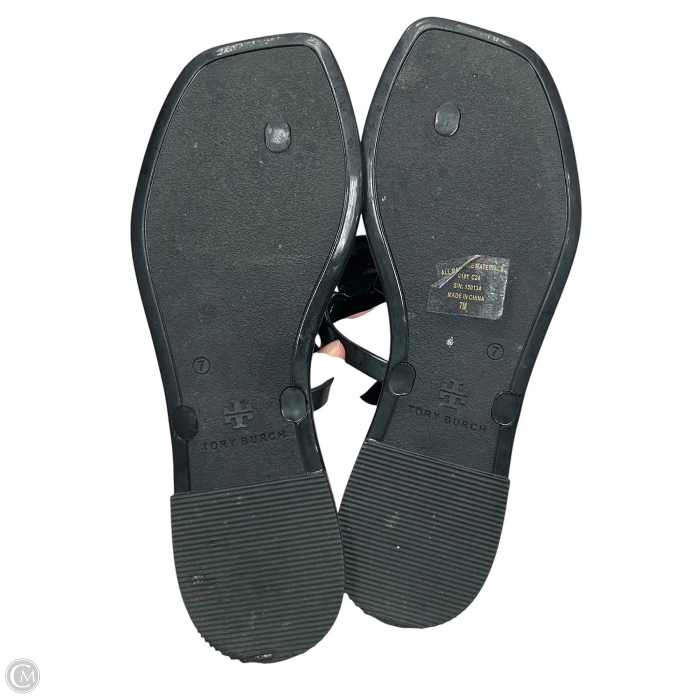 Sandals Designer By Tory Burch In Black, Size: 7
