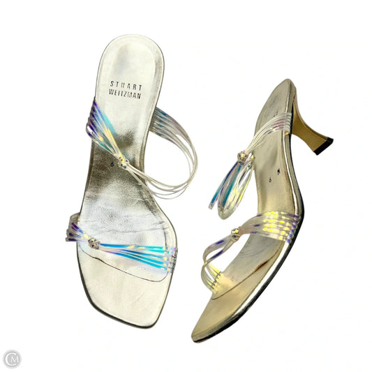 Sandals Designer By Stuart Weitzman In Clear, Size: 6