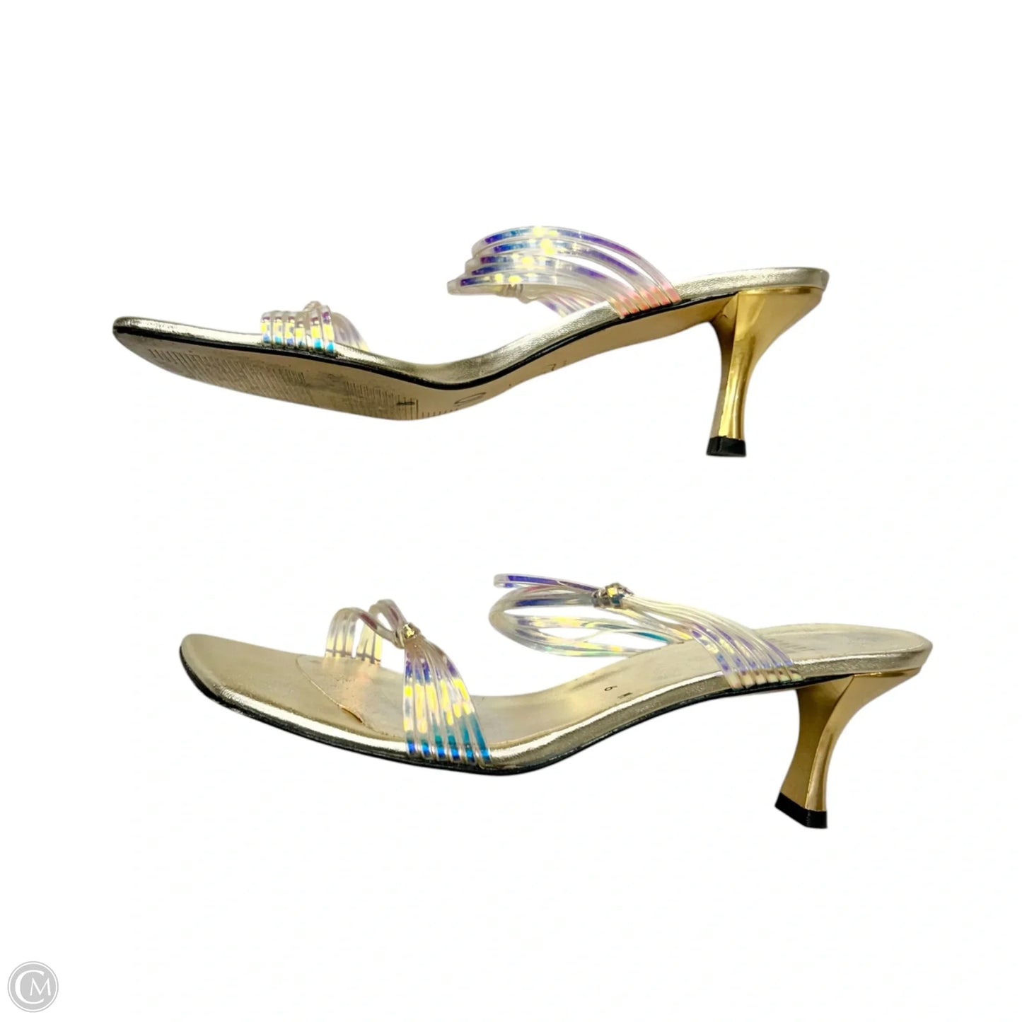 Sandals Designer By Stuart Weitzman In Clear, Size: 6