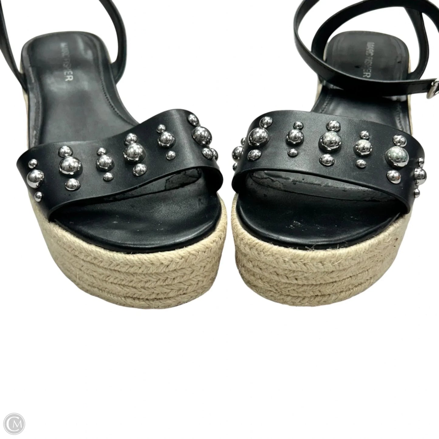 Sandals Heels Platform By Marc Fisher In Black, Size: 7