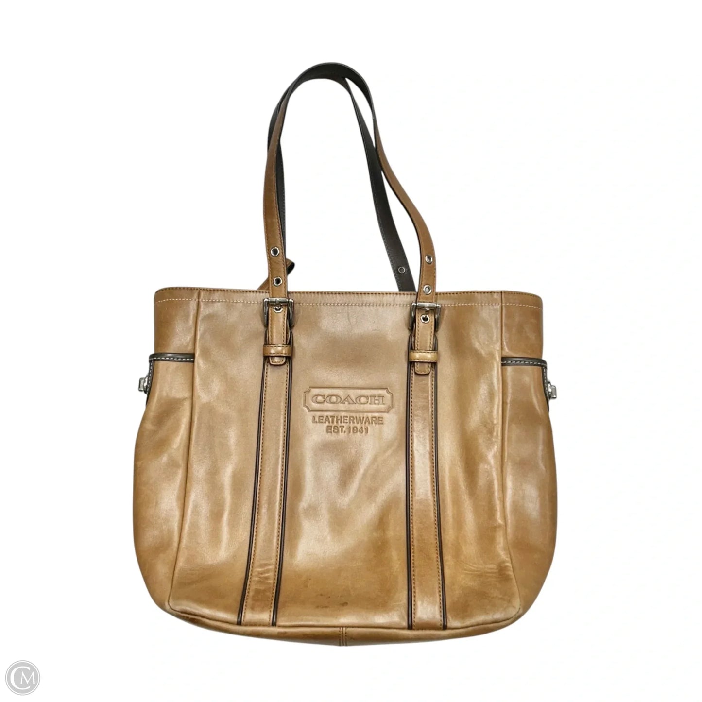 Tote Designer By Coach, Size: Medium