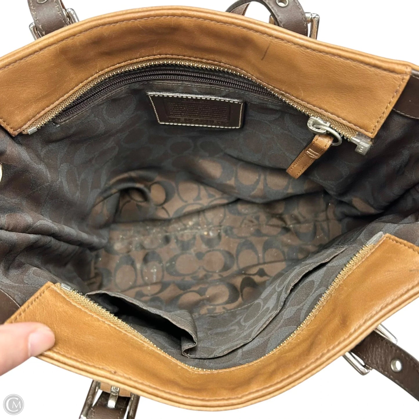 Tote Designer By Coach, Size: Medium