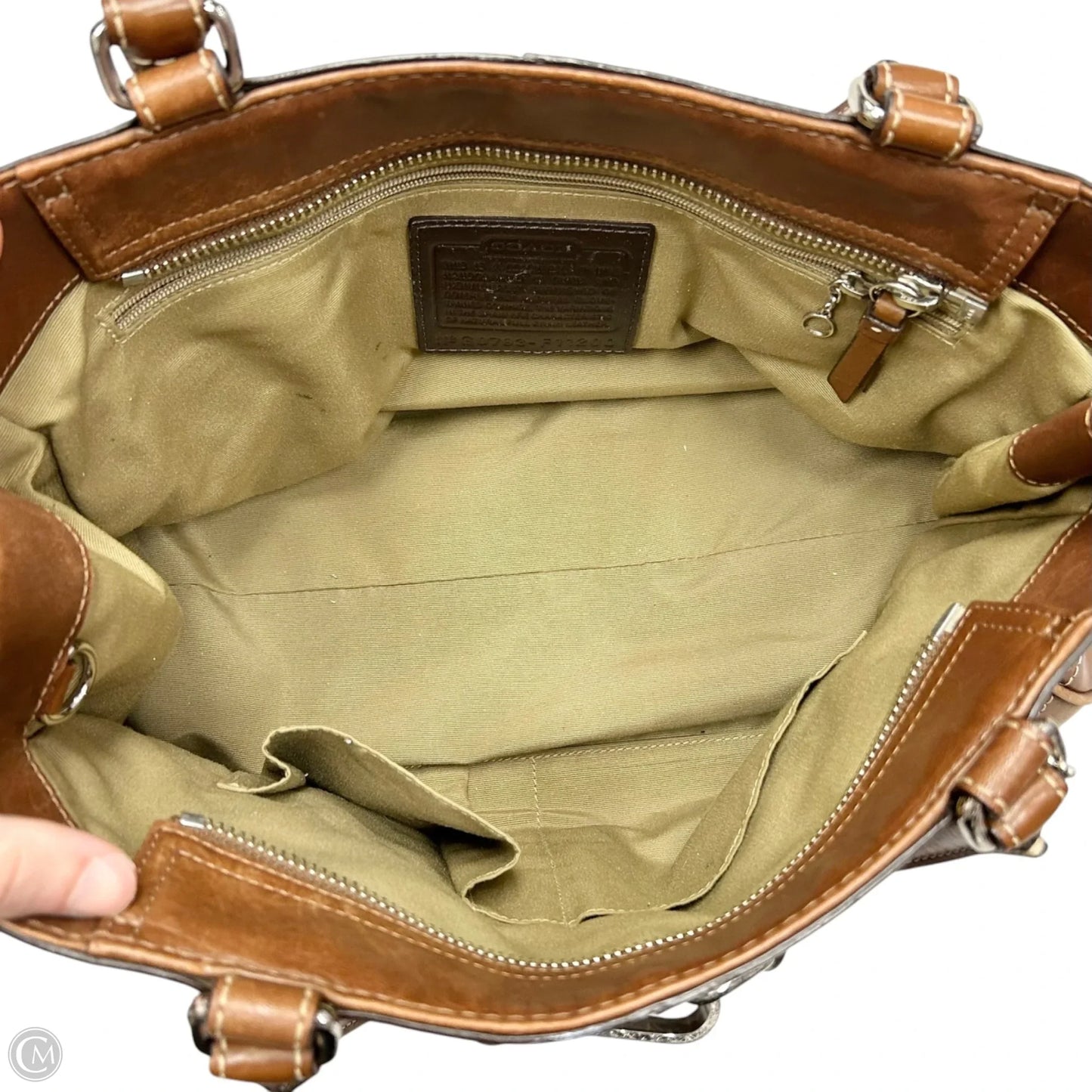 Handbag Designer By Coach, Size: Large
