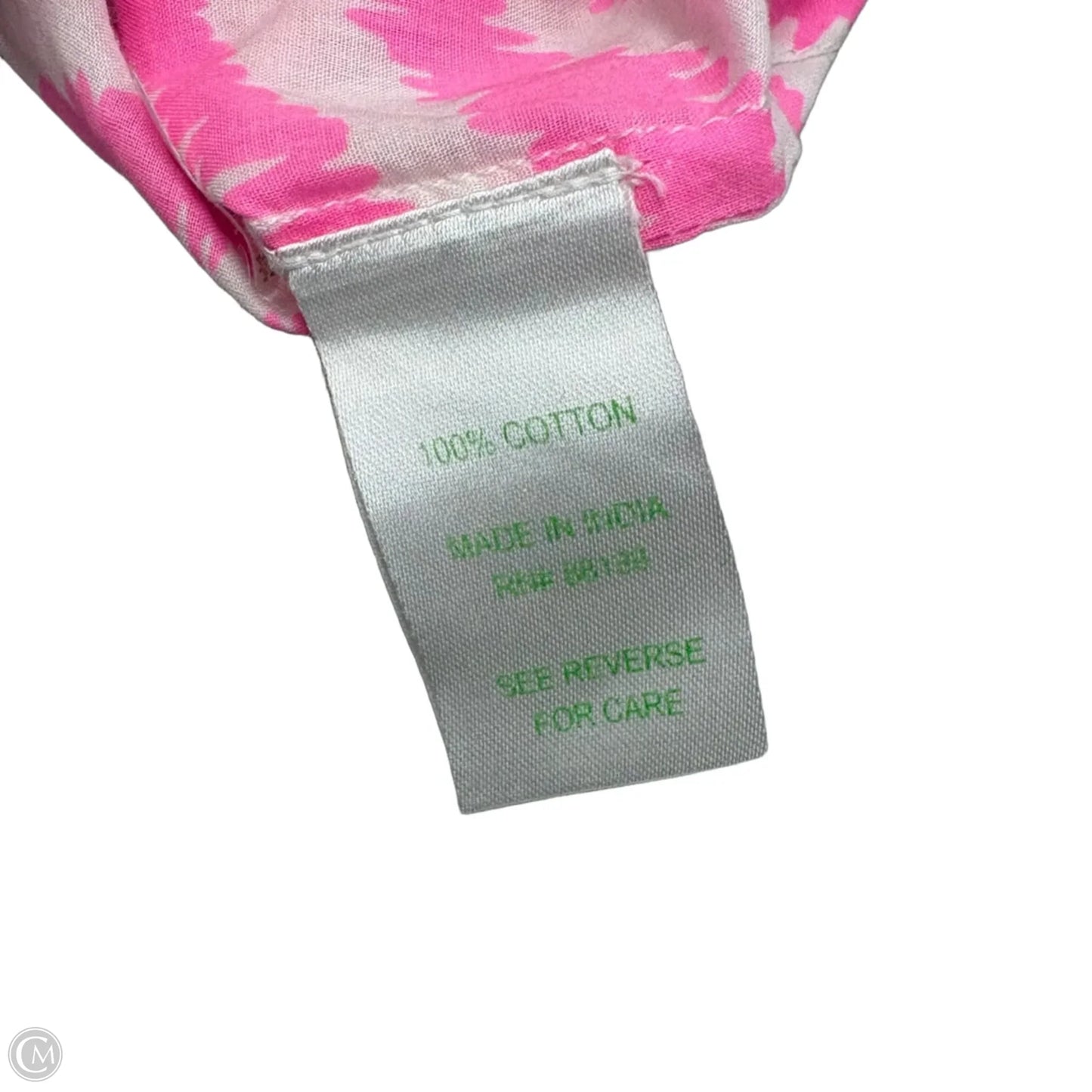Top Long Sleeve Designer By Lilly Pulitzer In Pink & White