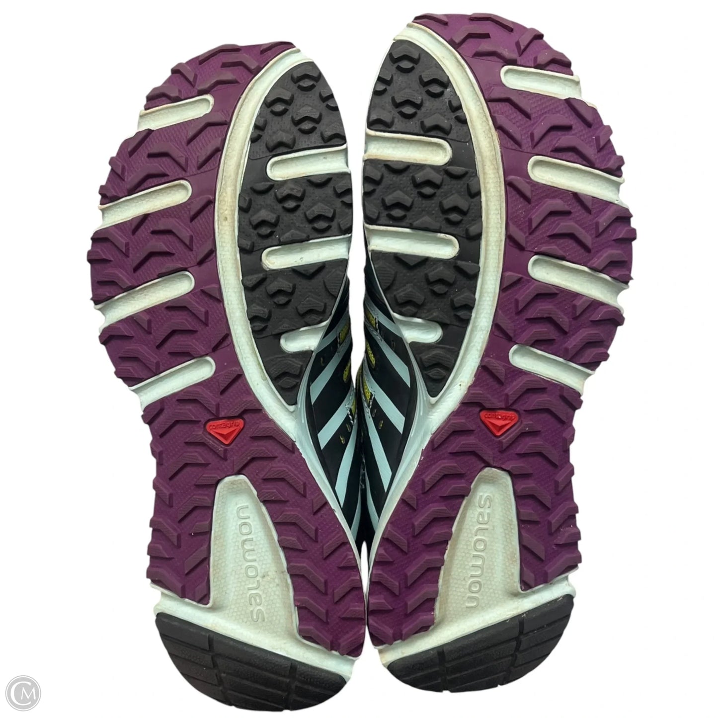 Shoes Athletic By Salomon In Black & Blue, Size: 9