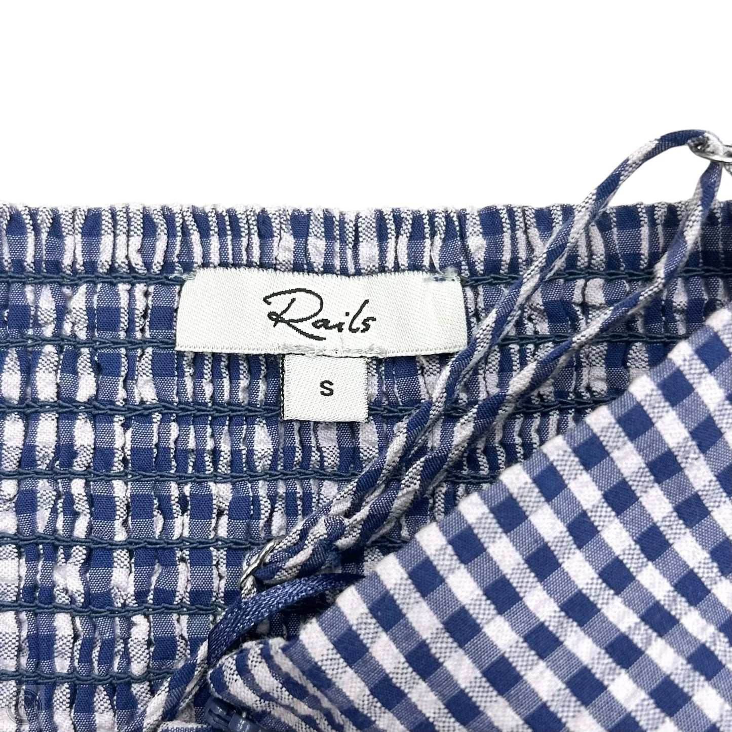 Dress Casual Midi By Rails In Blue & White, Size: S