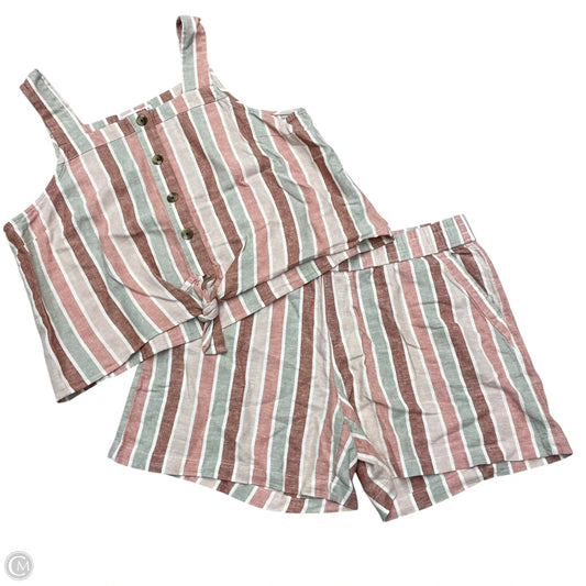Shorts Set By Sonoma In Pink & Tan, Size: XL