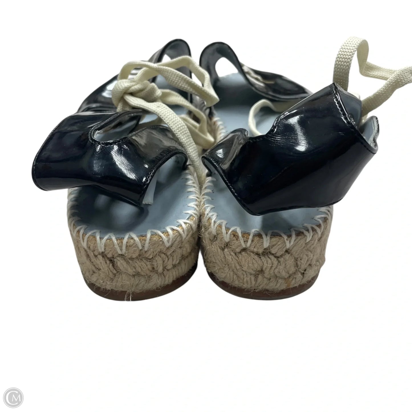 Sandals Flats By Chiara Ferragni In Black & Cream, Size: 9.5