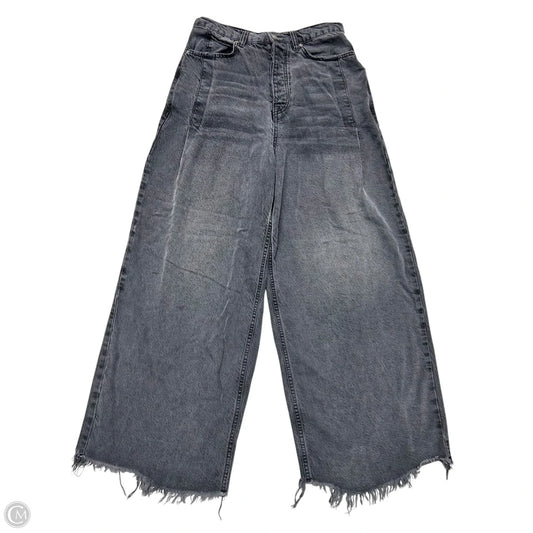 Jeans Wide Leg By We The Free In Black Denim, Size: 8