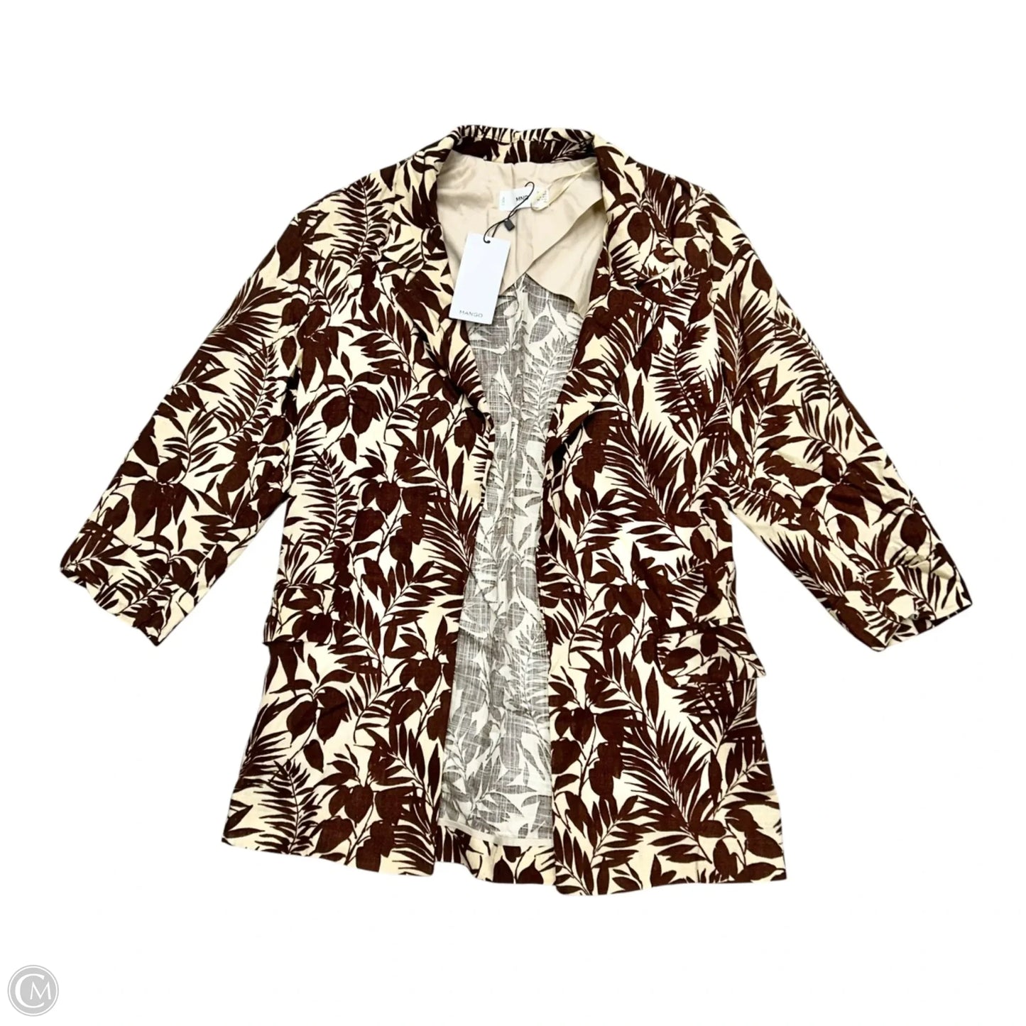 Blazer By Mng In Brown & Tan, Size: Xxs