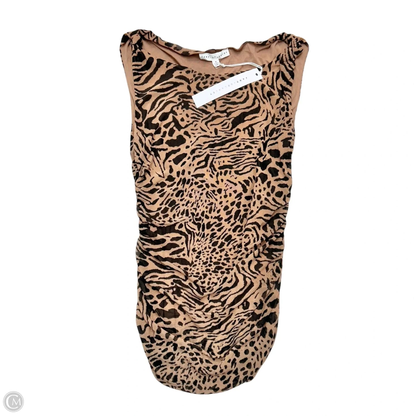 Top Sleeveless By Jane And Delancey In Animal Print, Size: M
