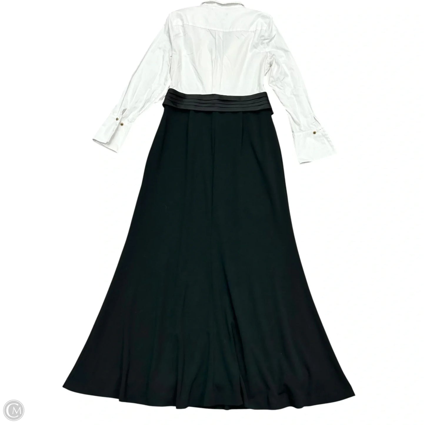 Dress Party Long By Donna Karan In Black & White, Size: L