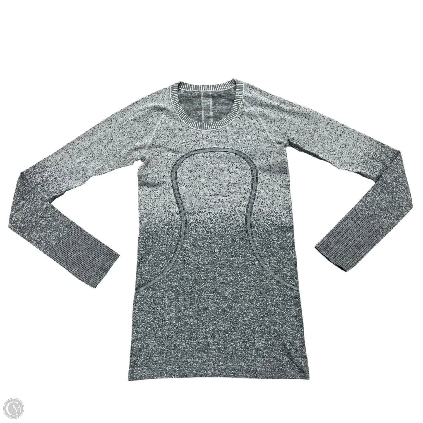 Athletic Top Long Sleeve Crewneck By Lululemon In Grey, Size: S