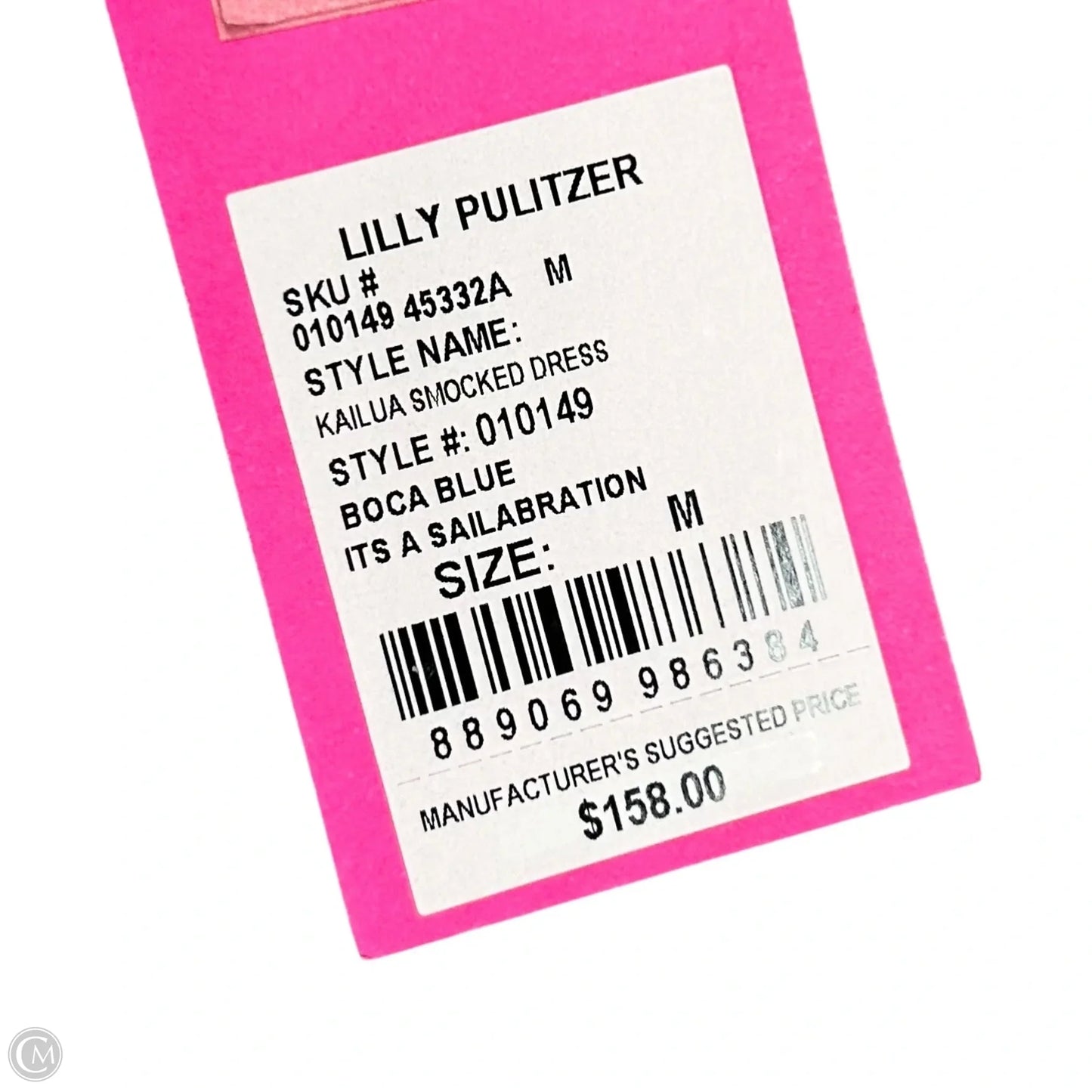 Dress Designer By Lilly Pulitzer In Blue & Pink, Size: M