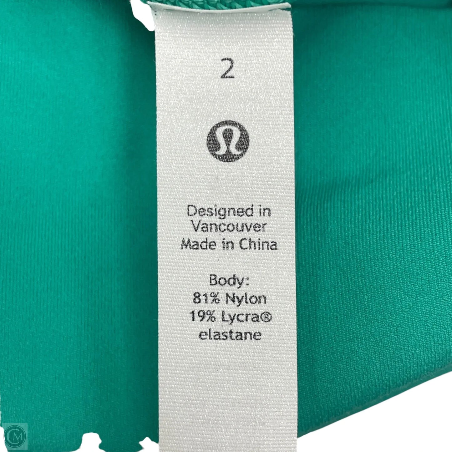 Athletic Leggings By Lululemon In Green, Size: Xs