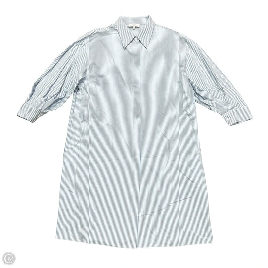 Dress Designer By Lafayette 148 In Blue & White, Size: Xl
