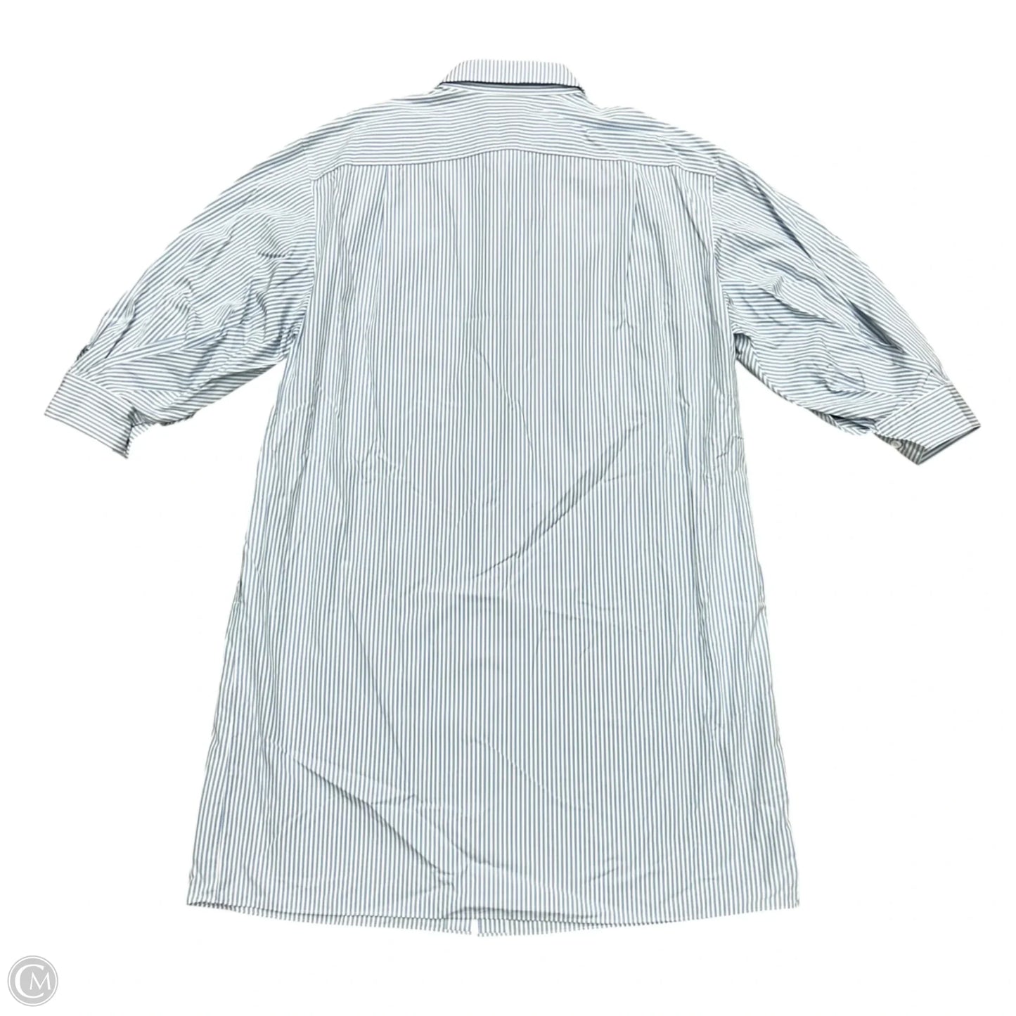 Dress Designer By Lafayette 148 In Blue & White, Size: Xl