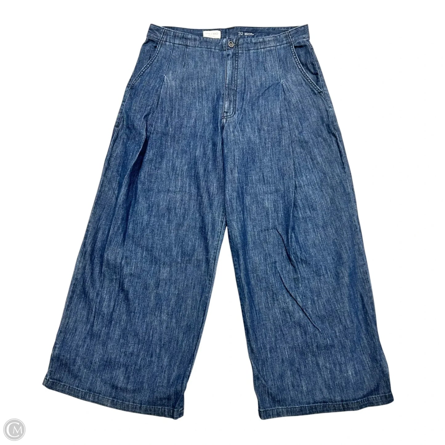 Jeans Wide Leg By Pilcro In Blue Denim, Size: 14