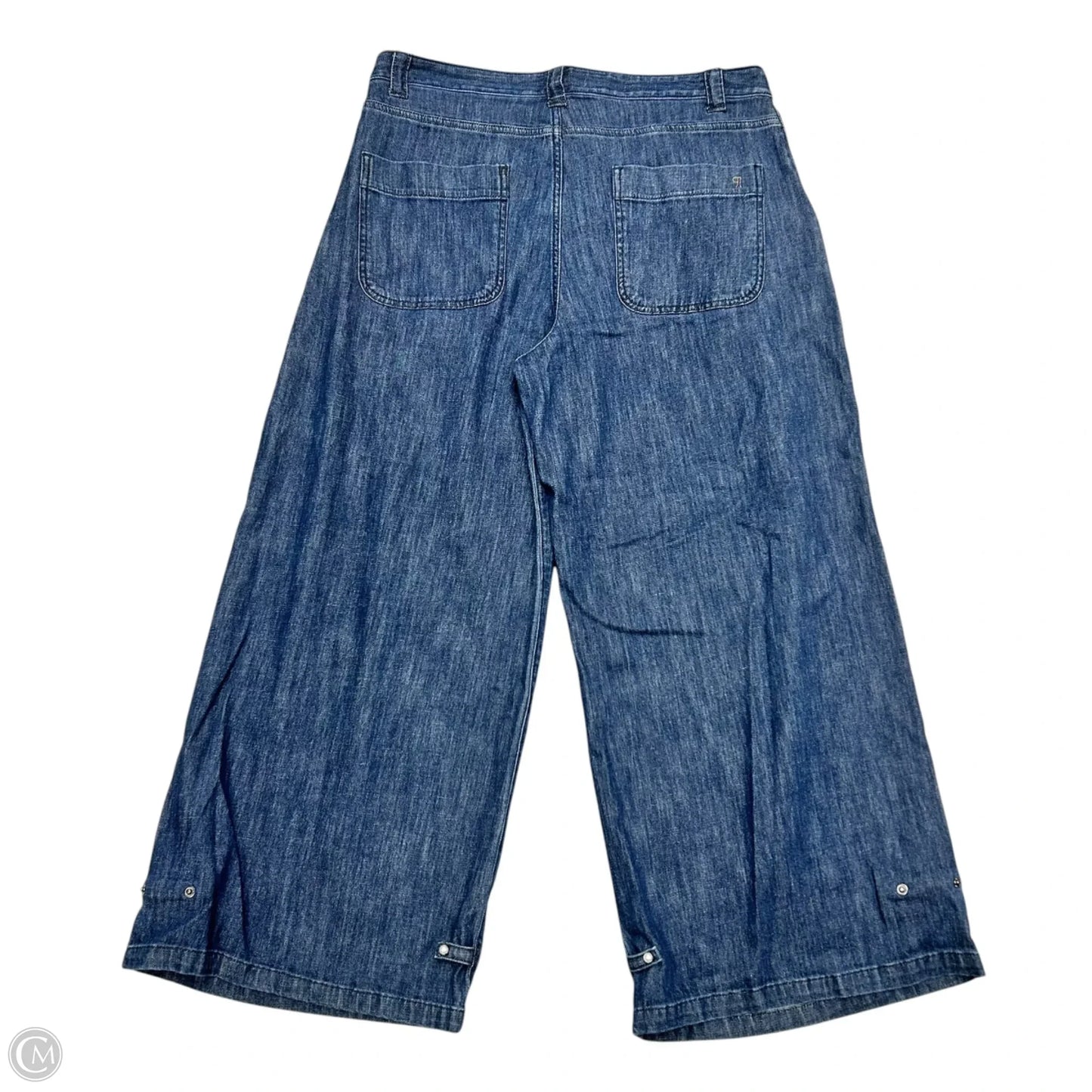 Jeans Wide Leg By Pilcro In Blue Denim, Size: 14