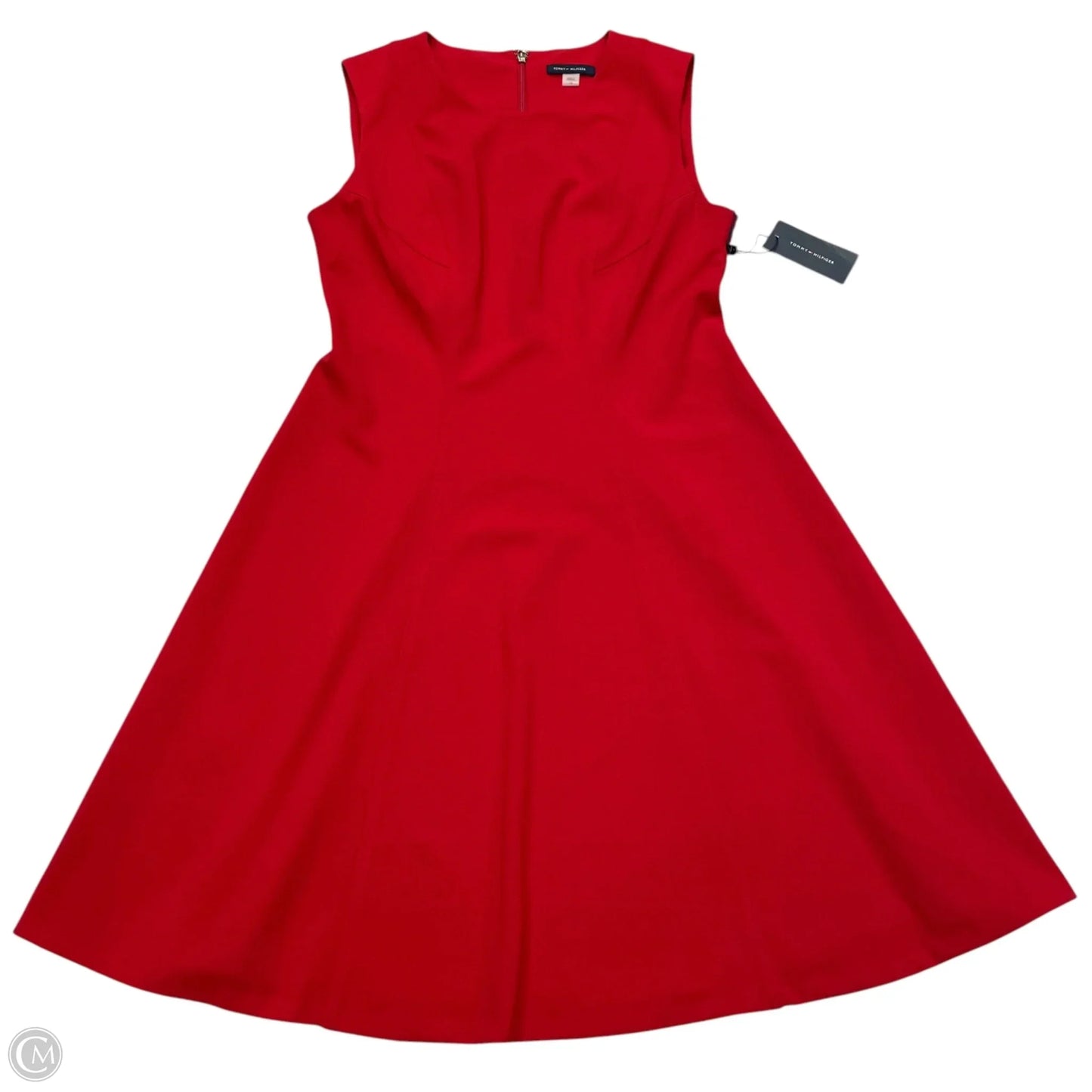 Dress Work By Tommy Hilfiger In Red, Size: L